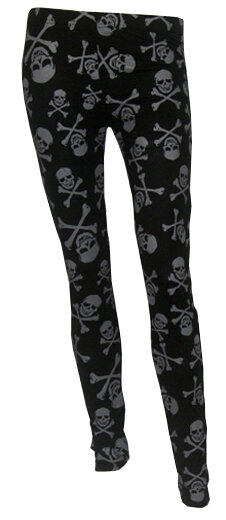 LEGGINGS CALAVERAS GRISES